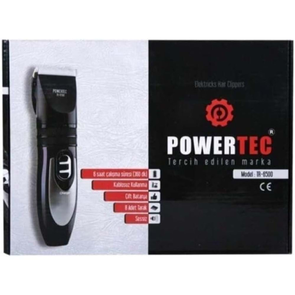 POWERTEC TR-6500 PROFESYONEL SAÇ SAKAL MAKİNASI