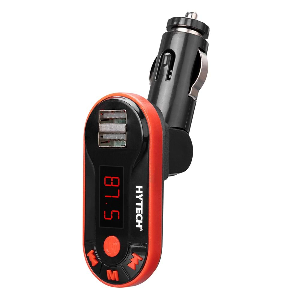 HYTECH HY-XCB25 5V 1A LED EKRAN USB+TF DESTEĞİ BLUETOOTH FM TRANSMİTTER