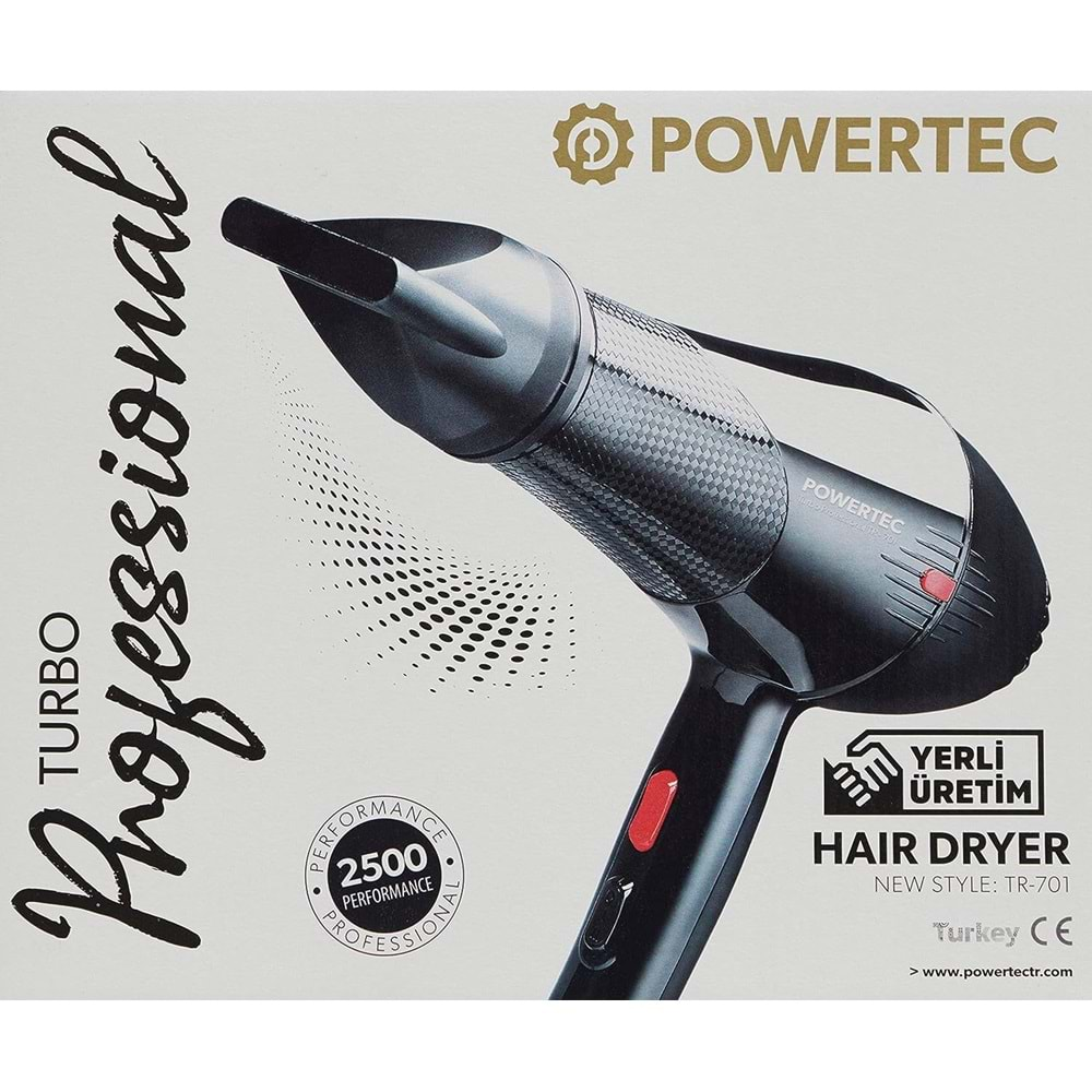 POWERTEC TR-701 PROFESYONEL FÖN MAKİNASI