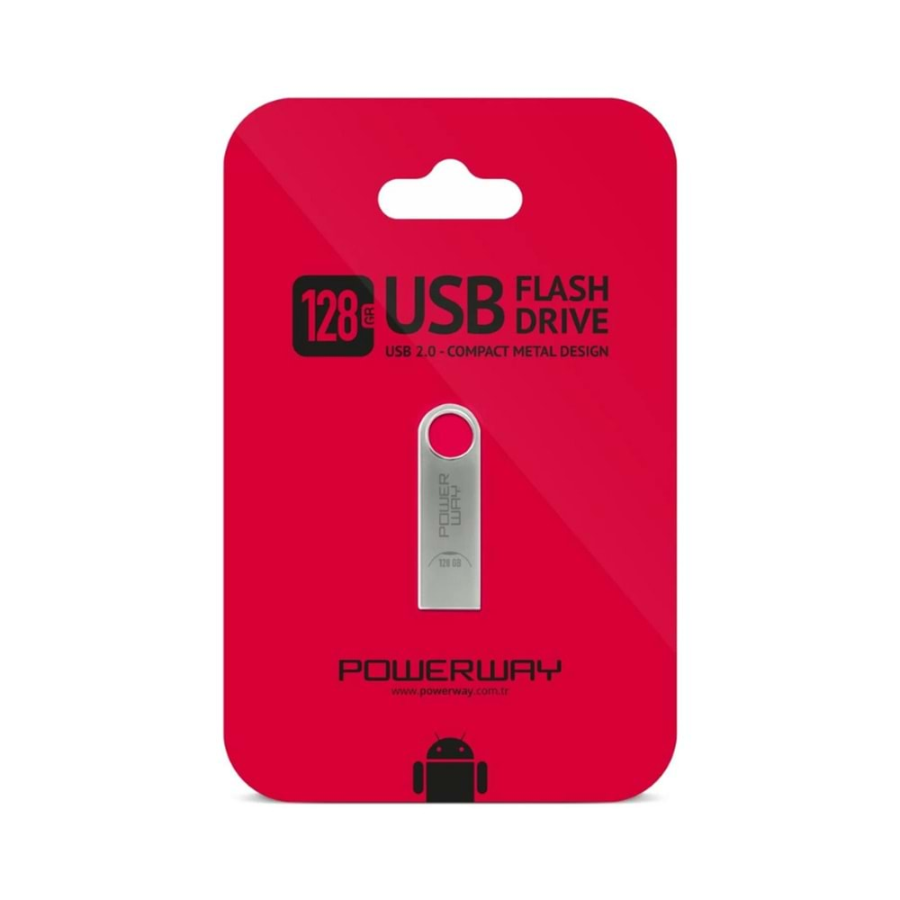 POWERWAY 128 GB USB MİNİ FLASH BELLEK