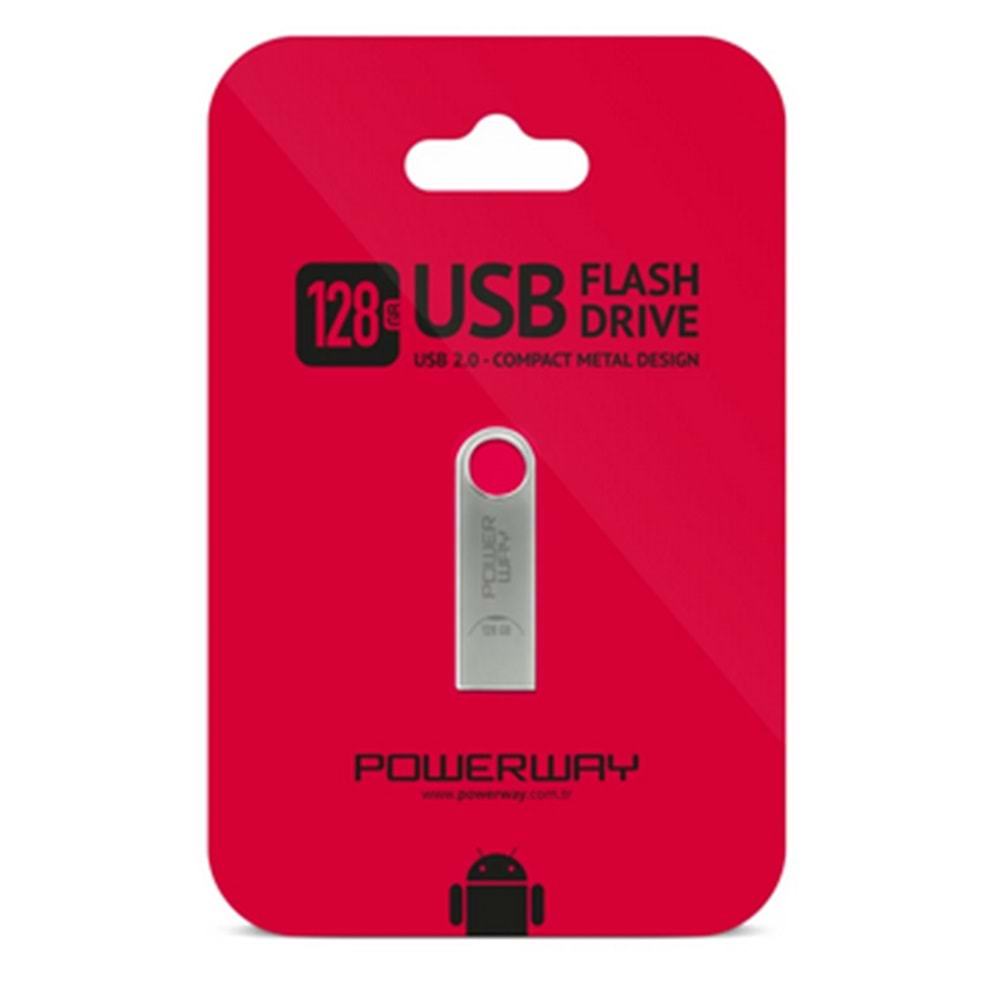 POWERWAY 128 GB USB MİNİ FLASH BELLEK