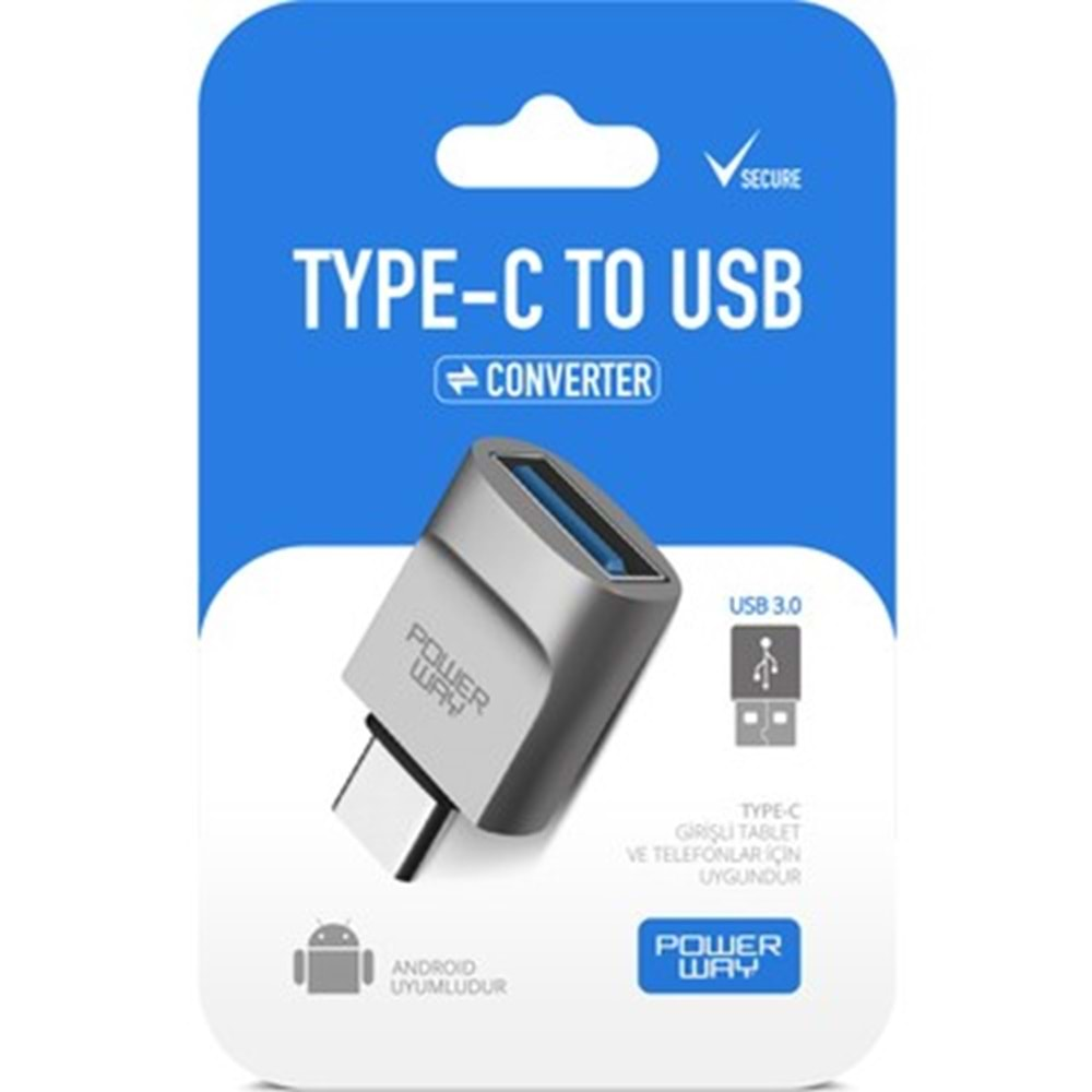 POWERWAY TYPE-C TO CONVERTOR ÇECİRİCİ TP1 USB 3.0