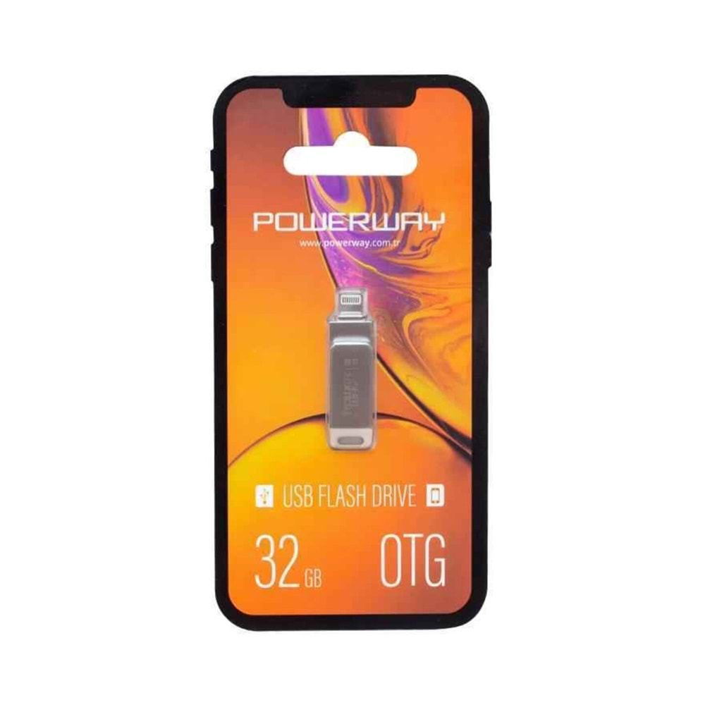 Powerway 64 GB Otg Iphone Usb Mini Metal Flash Bellek