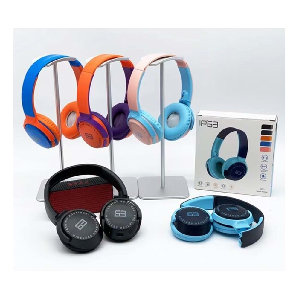 P63 BLUETOOTHT TF KART KULAKLIK