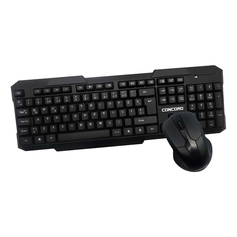 Concord C-65 Wireless Kablosuz Standart Klavye + Mouse Set