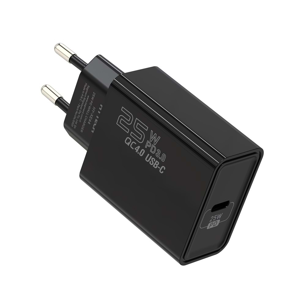 Hytech HY-XE44 25W Type USB-C PD3.0/Quick Charge QC4.0 Type-C Kablolu Şarj Adaptörü