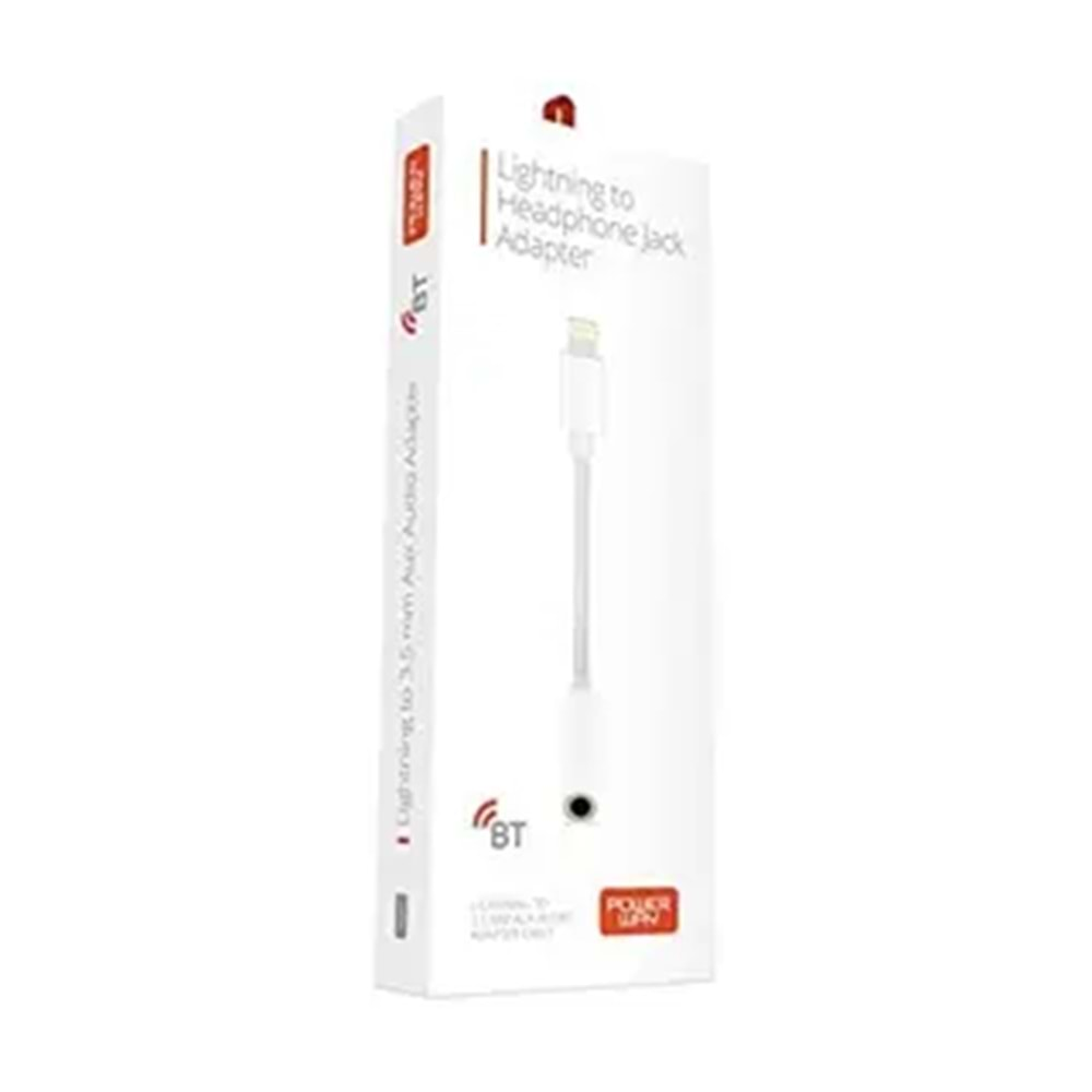 Powerway AC02 Lightning Uyumlu Bluetooth Kulaklık Çevirici Iphone Ipad 3.5mm Aux Dönüştürücü