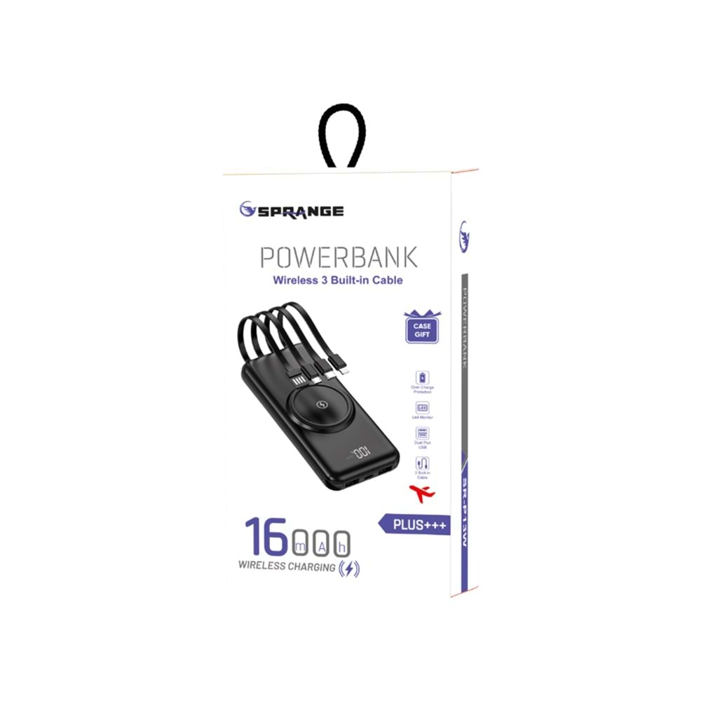 Sprange SR-P13W Plus 16000 Mah Qc 3.0 Pd 3.0 20W Powerbank