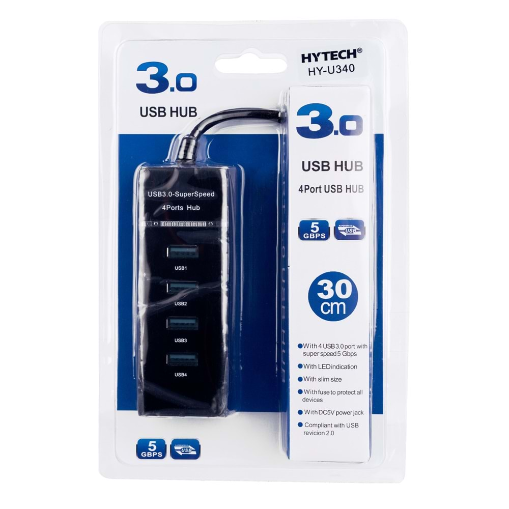 Hytech HY-U340 4 Port USB 3.0 Hub Usb Çoklayıcı