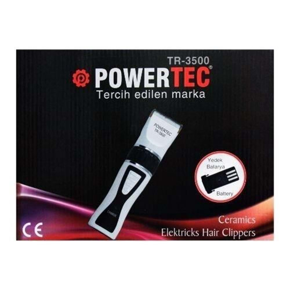 POWERTEC TR-3500 PROFESYONEL SAÇ SAKAL TRAŞ MAKİNASI