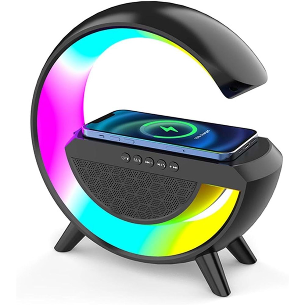 HM-2301 7 RENK RGB WİRALESS ŞARJ BLUETOOTHT G SPEAKER