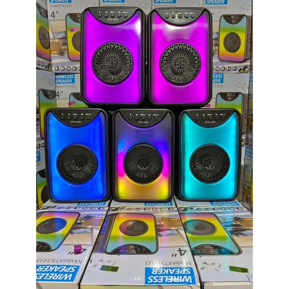 KTS-1433 IŞIKLI BLUETOOTHT SPEAKER