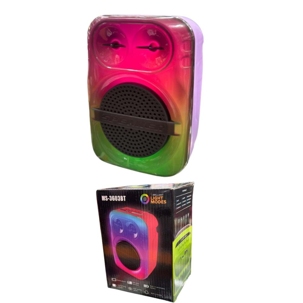 MS-3603 RGB BLUETOOTHT MÜZİK ÇALAR