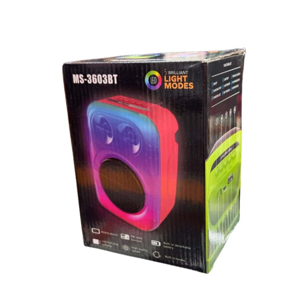 MS-3603 RGB BLUETOOTHT MÜZİK ÇALAR