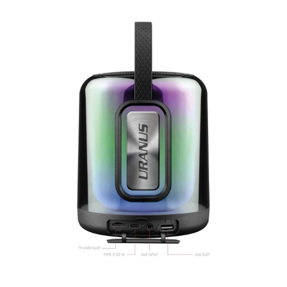 Powerway URANUS Ekstra Bass Radyolu USB AUX Müzikli Gece Lambası Taşınabilir Uranus Bluetooth Hoparlör