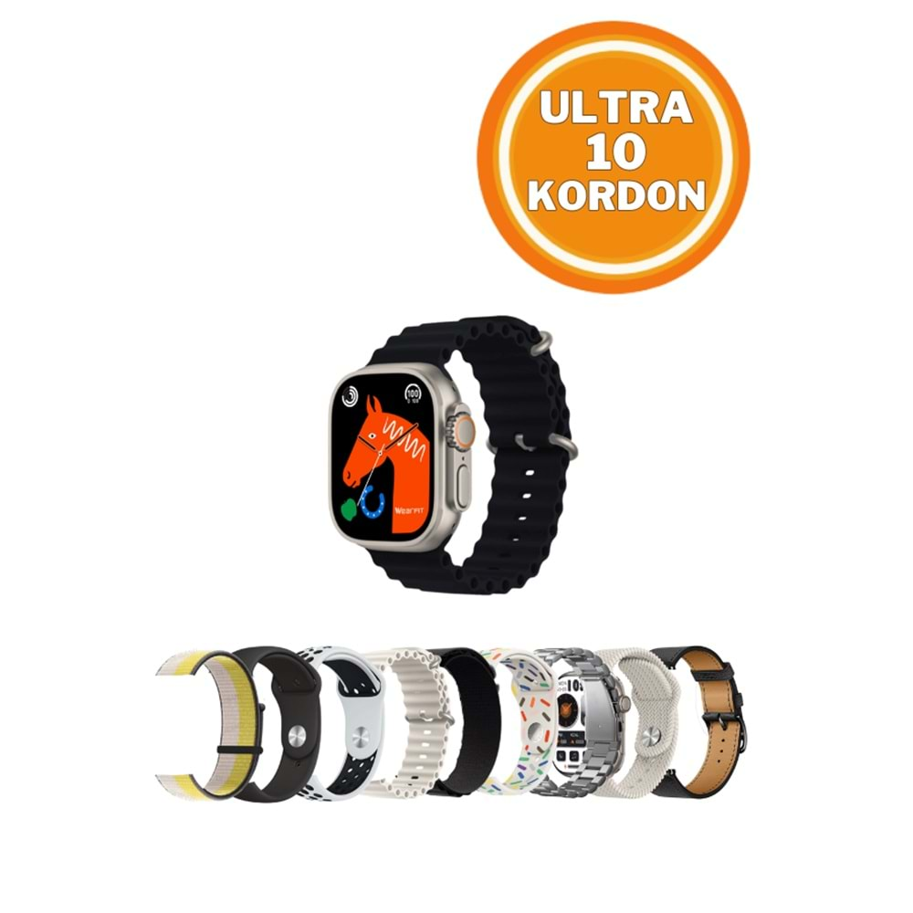 ULTRA10 10 KORDONLU AKILLI SAAT 49MM