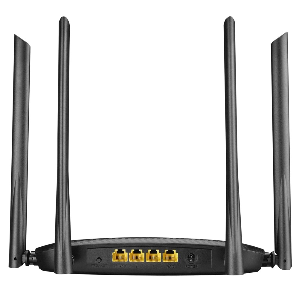 Everest EWR-AC5-V3 AC1200Mbps DualBand 4*6dBi Anten WISP+AP+Repeater Destekli Kablosuz Wifi Router