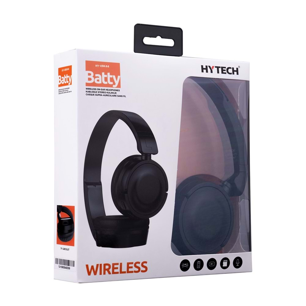 Hytech HY-XBK44 BATTY Siyah TF Kart Özellikli Bluetooth Kulaklık