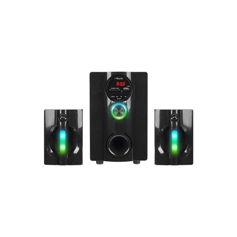 Mikado MD-95BT 2+1 20W Siyah Multimedya FM/BT/SD/USB Speaker Hoparlör