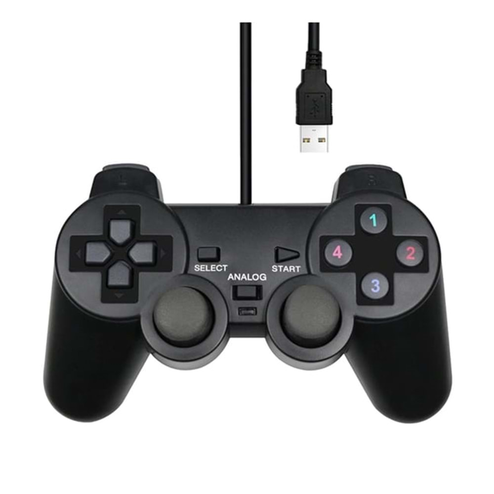 UCOM-704 BW-12 Pc Kablolu Titreşimli Joystick Gamepad