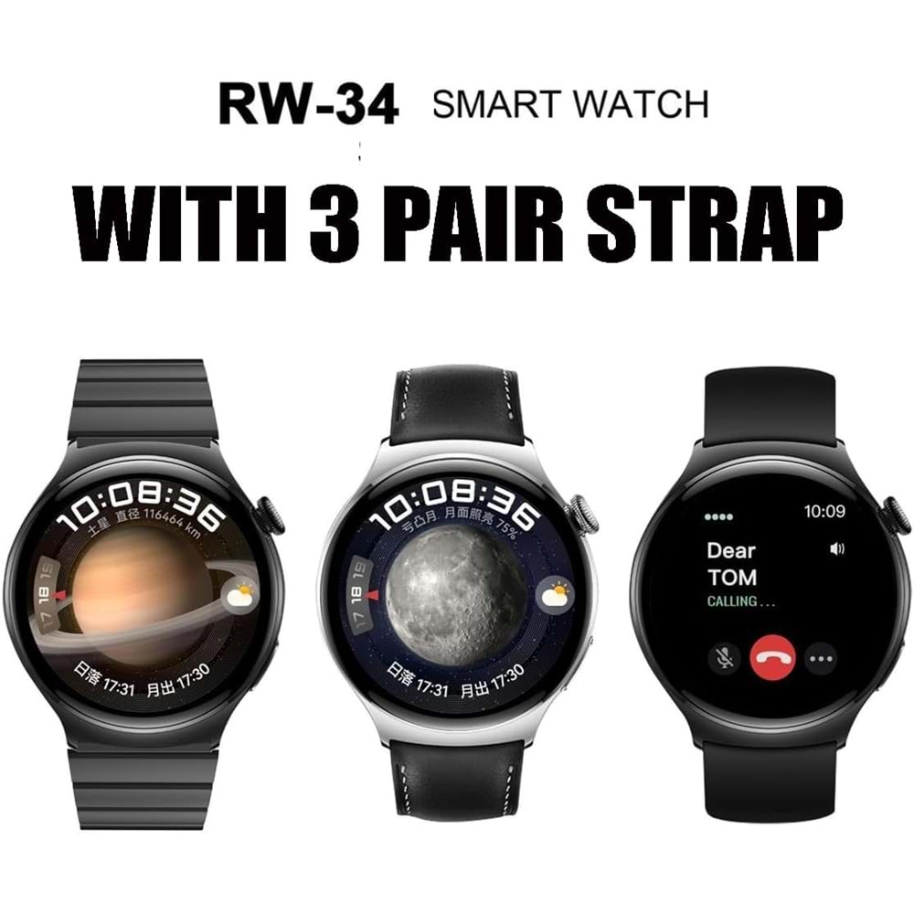 RW-34 HAİNO TEKO AMOLED WATCH4 PRO AKILLI SAAT