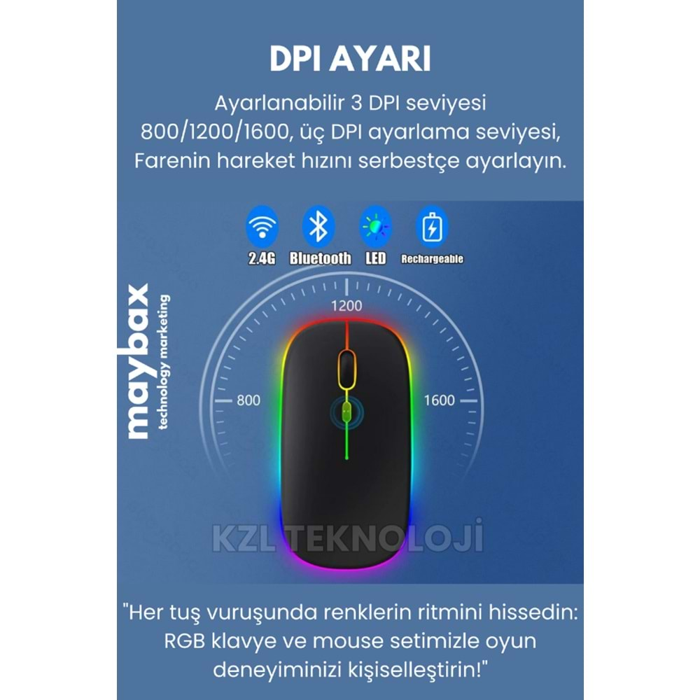 POLYGOLD PG-8033 MINI IŞIKLI PORTABLE KLAVYE