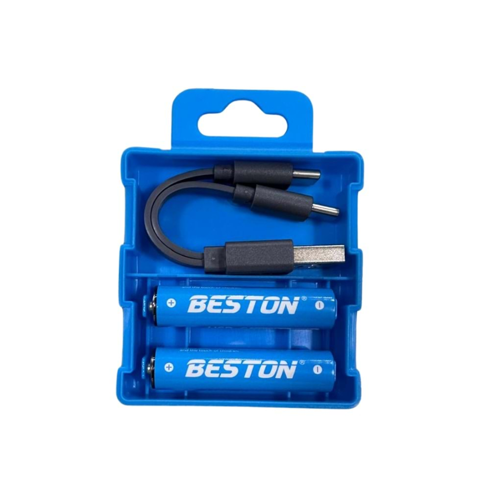 Beston PS-01C AAA 2X Type-C şarjlı Kalem Pil 2