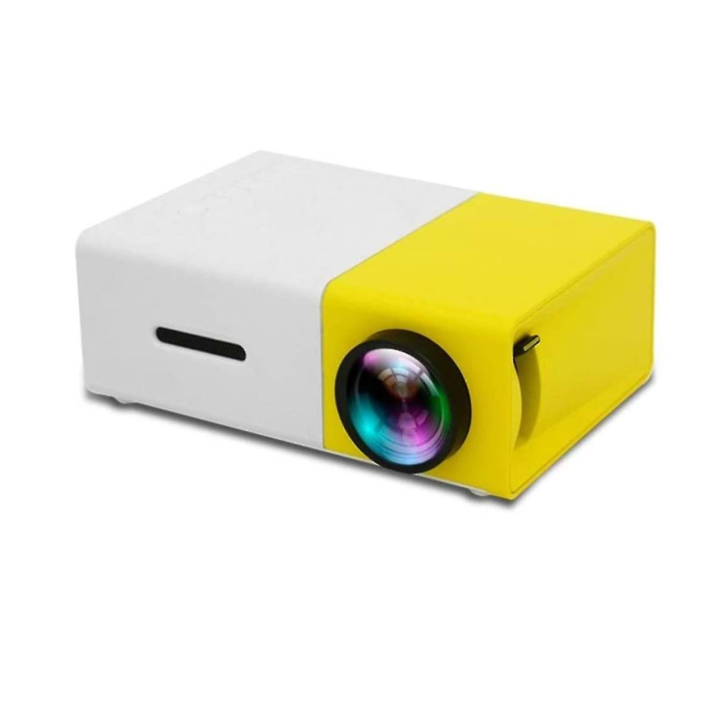 LEERFEİ LF-YG300 Mini Projektör Ses YG-300 HD USB Mini Projektör Desteği 1080P Ev Medya Oynatıcı Ev Sineması Sinema