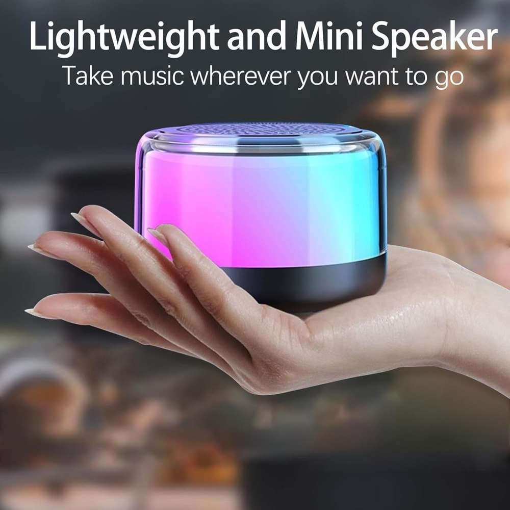 LEERFEİ LF-K8 IŞIKLI MİNİ BLUETOOTHT SPEAKER