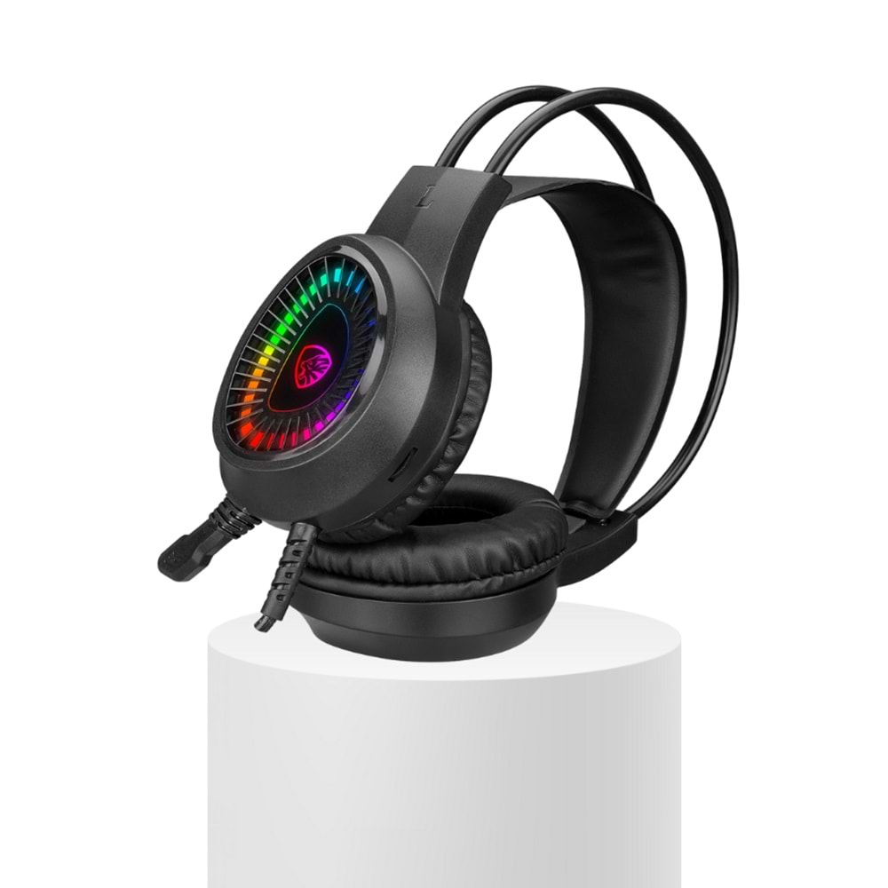 Hytech HY-G3 EAGLE Siyah 7.1 Usb Surround RGB Ledli Gaming Oyuncu Mikrofonlu Kulaklık