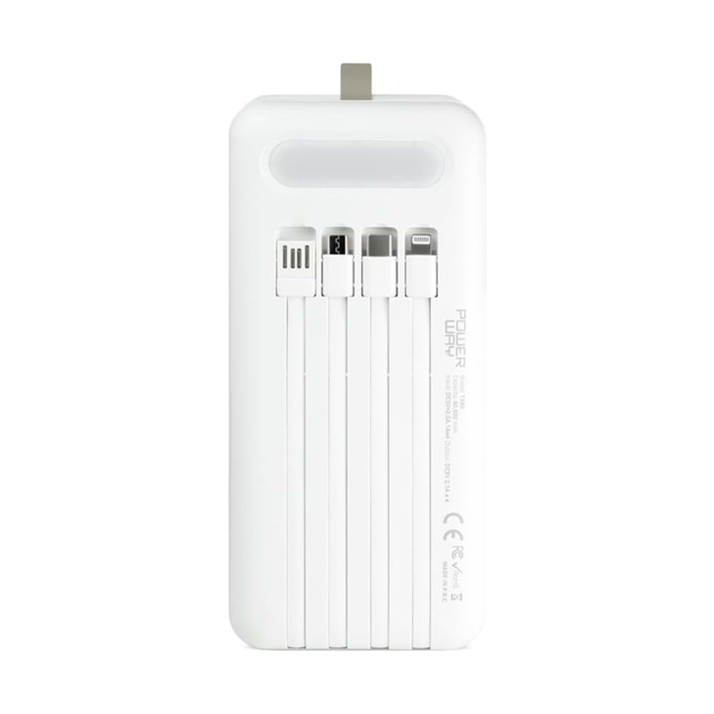 Powerway TX60 60.000 mAh Taşınabilir Hızlı Şarj Cihazı Powerbank