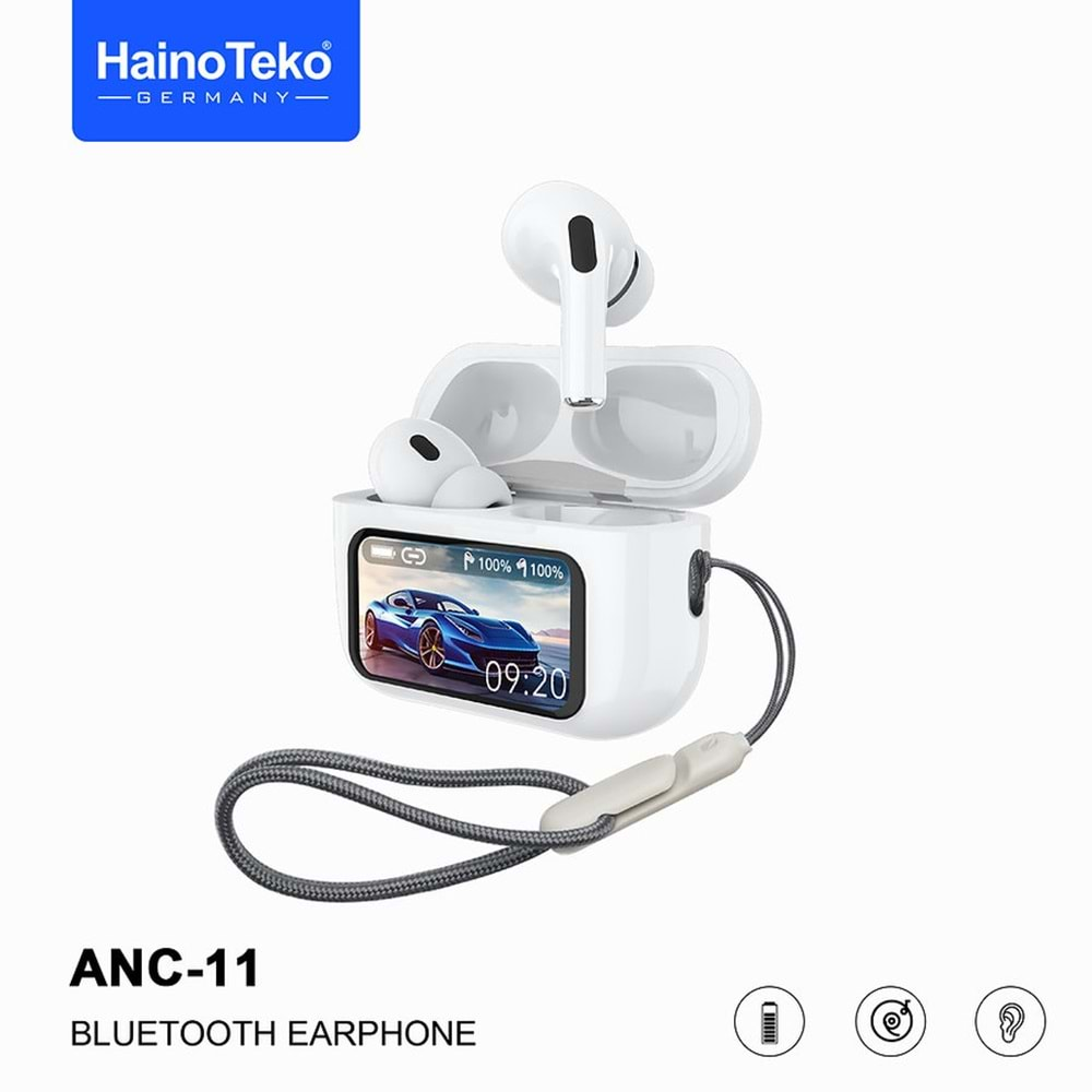 HAINOTEKO ANC-11 EKRANLI BLUETOOTH KULAKLIK