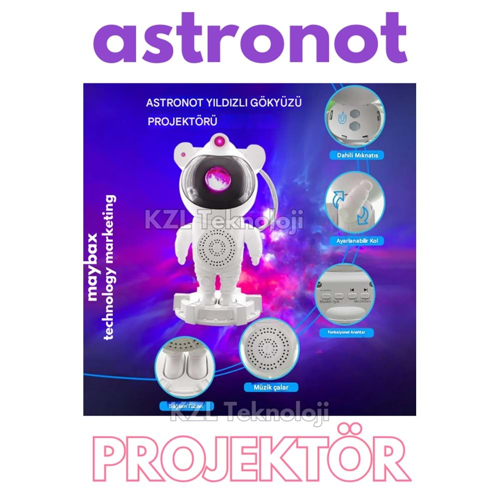 DT-MXS003 YENİ MODEL ASTRONOT GALAXY PROJEKTÖR