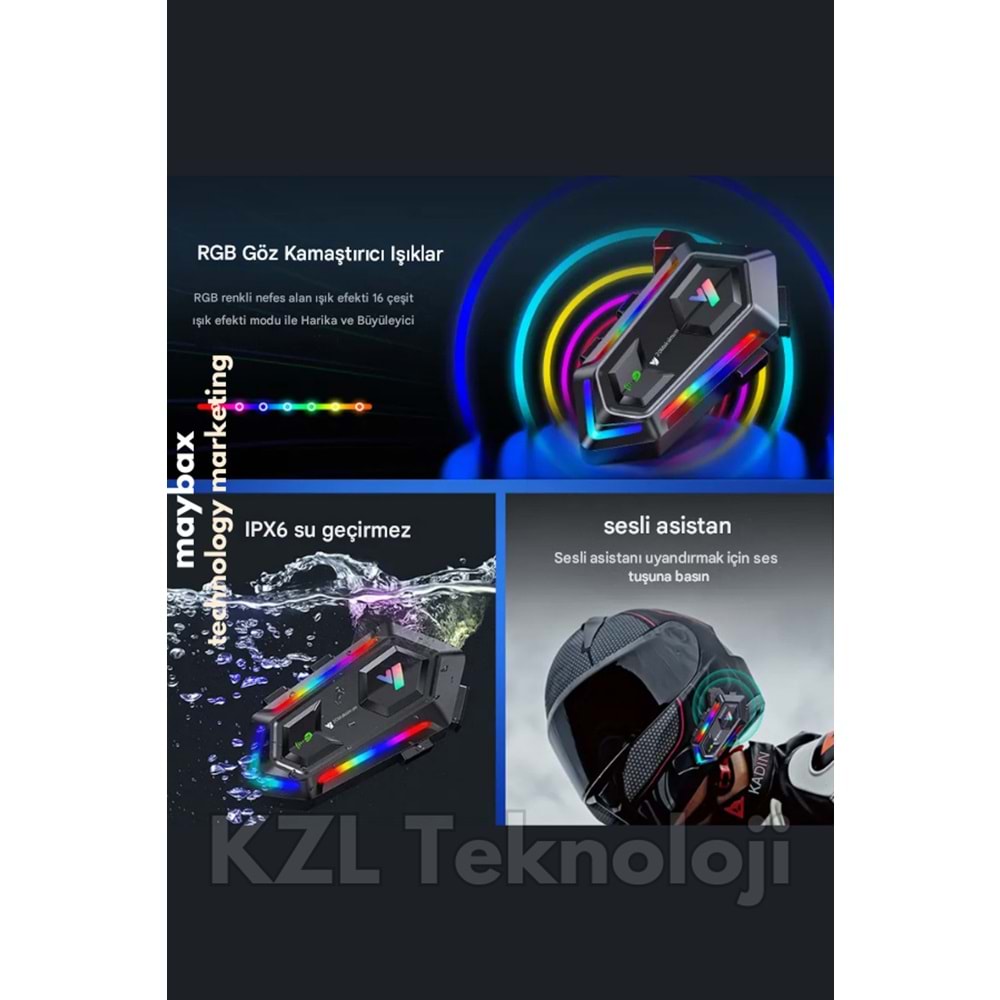 DT-Y20 MAX İNTERKOL MOTORCU KASK BLUETOOTH KULAKLIK