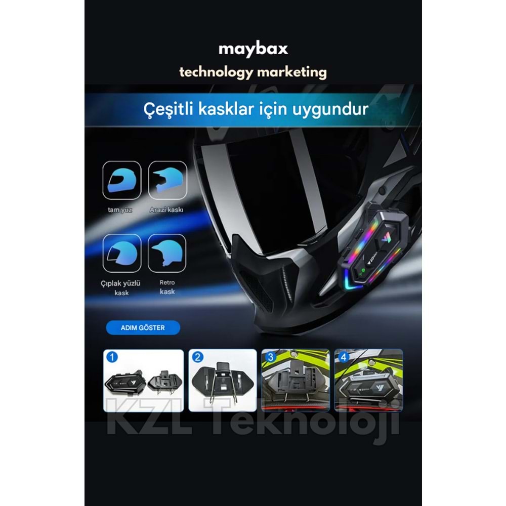 DT-Y20 MAX İNTERKOL MOTORCU KASK BLUETOOTH KULAKLIK