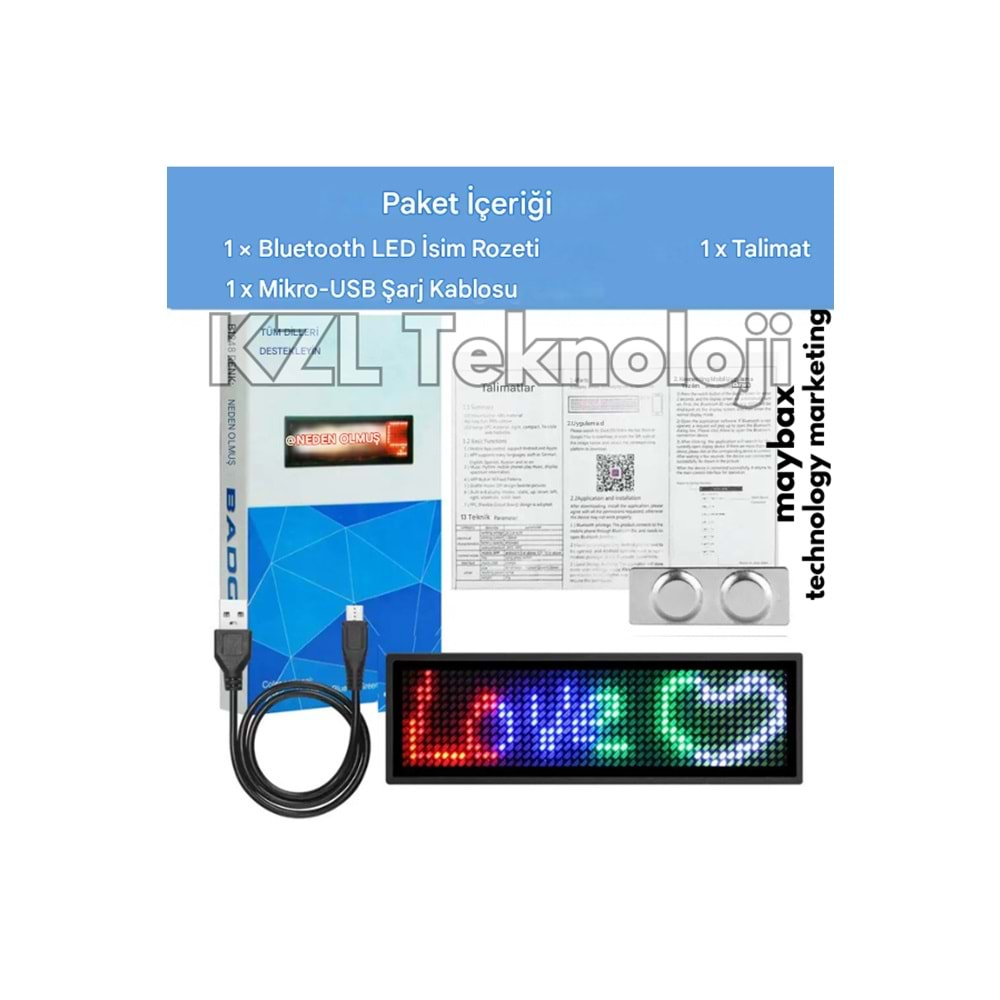 HXP-001 MATRİX LED MİNİ YAKA LED