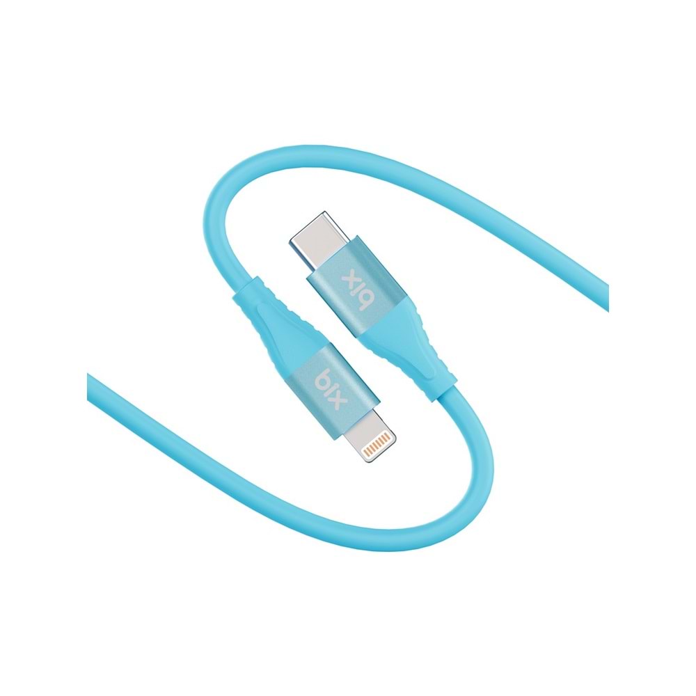 Bix BXSC1CL 60W 1,2mt Type-C den Lightning e Ultra Yumuşak Silikonlu Kablo