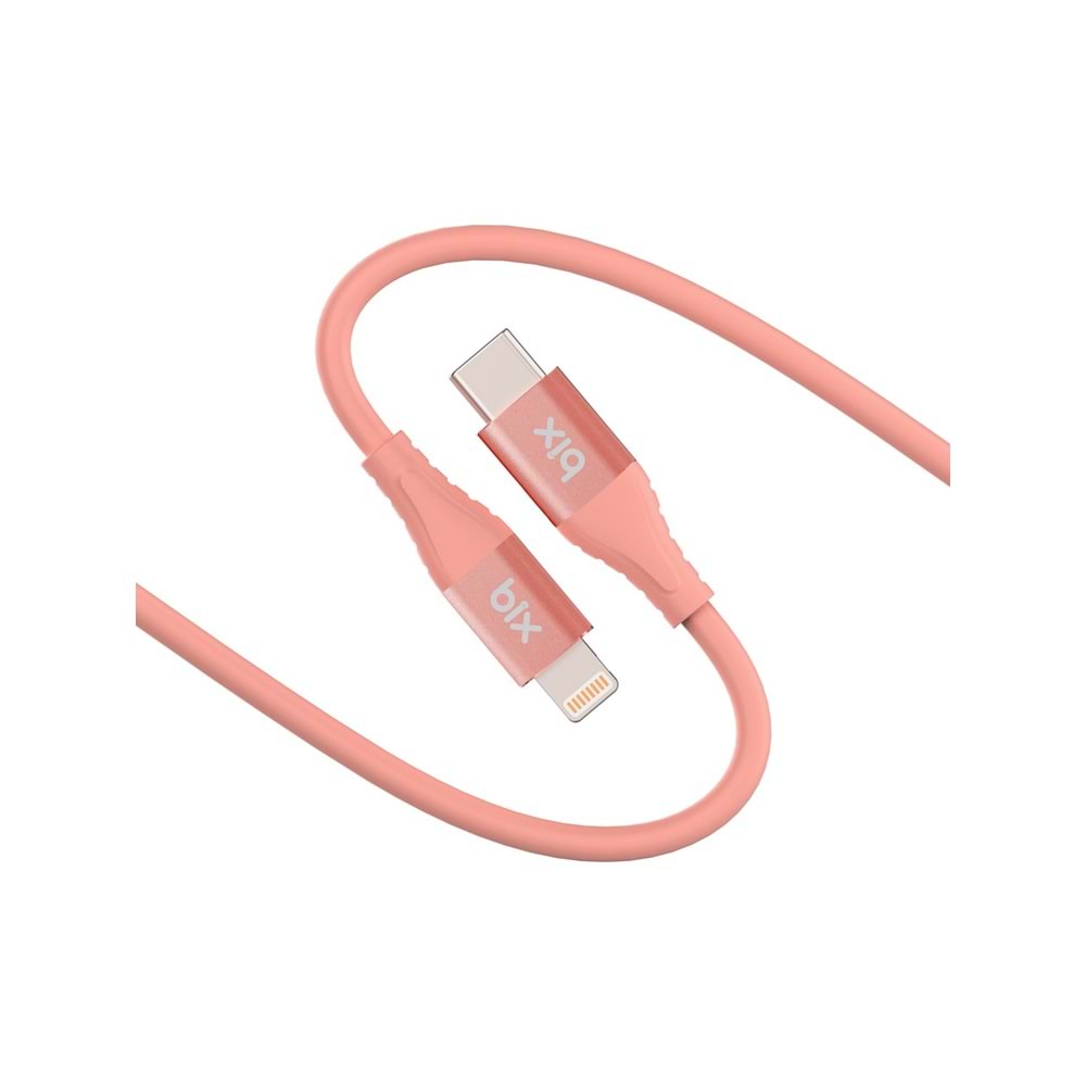 Bix BXSC1CL 60W 1,2mt Type-C den Lightning e Ultra Yumuşak Silikonlu Kablo