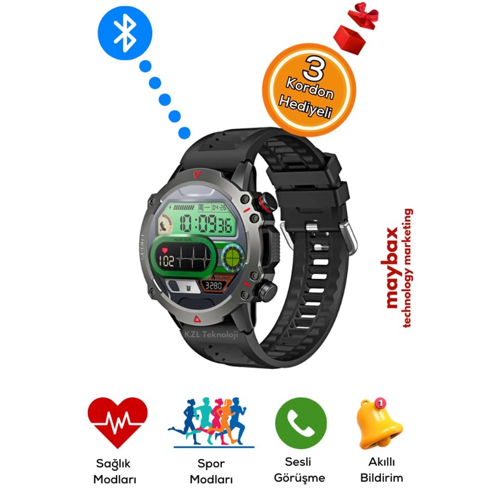 SW-65 3 KORDONLU AMOLED AKILLI SAAT