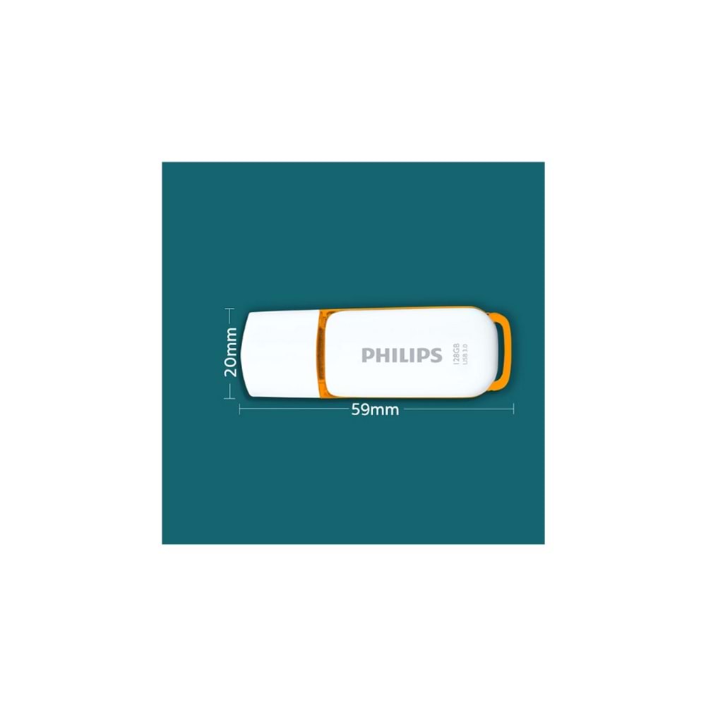 Philips 3.0 128 GB USB FLASH BELLEK Snow Edition Orange FM12FD75B