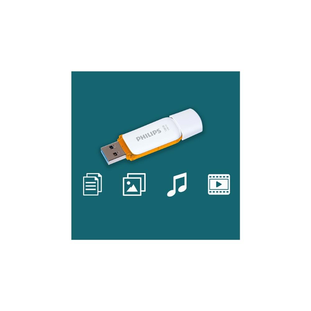 Philips 3.0 128 GB USB FLASH BELLEK Snow Edition Orange FM12FD75B