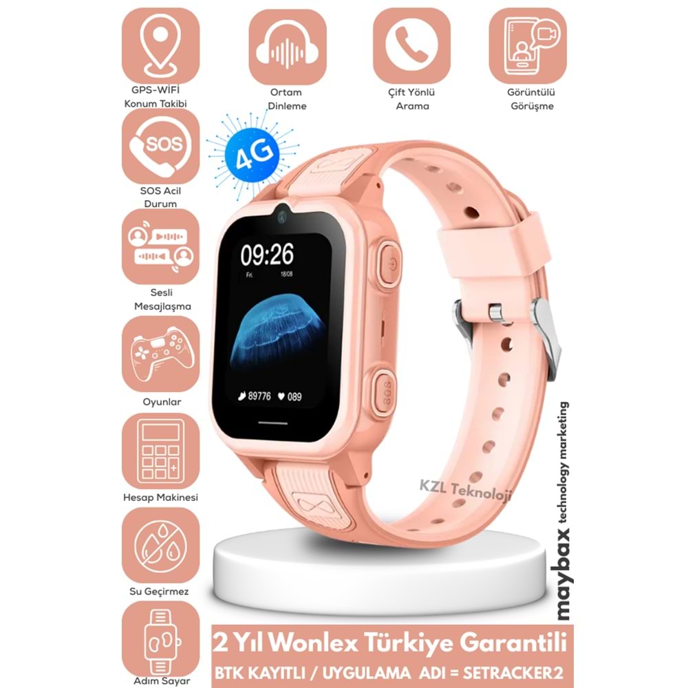 WONLEX GW400S SİM KARTLI 4G GPRS ÇOCUK AKILLI SAATİ