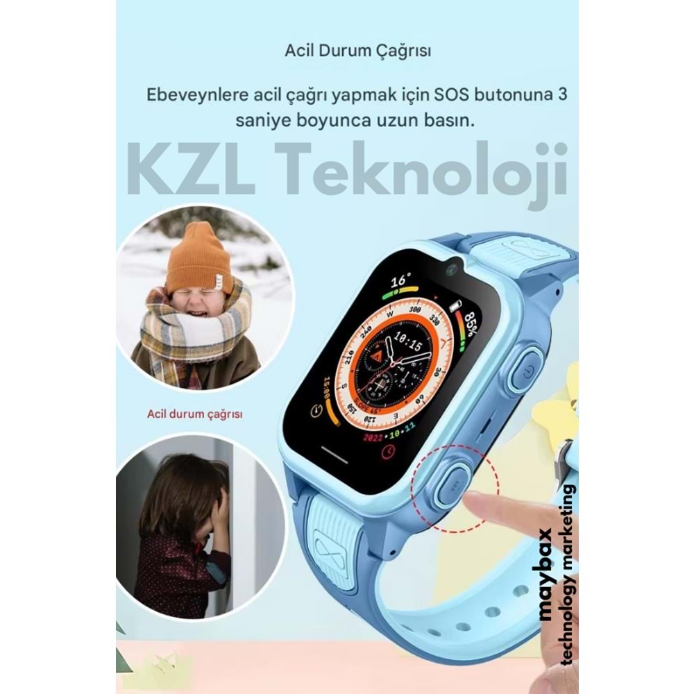 WONLEX GW400S SİM KARTLI 4G GPRS ÇOCUK AKILLI SAATİ