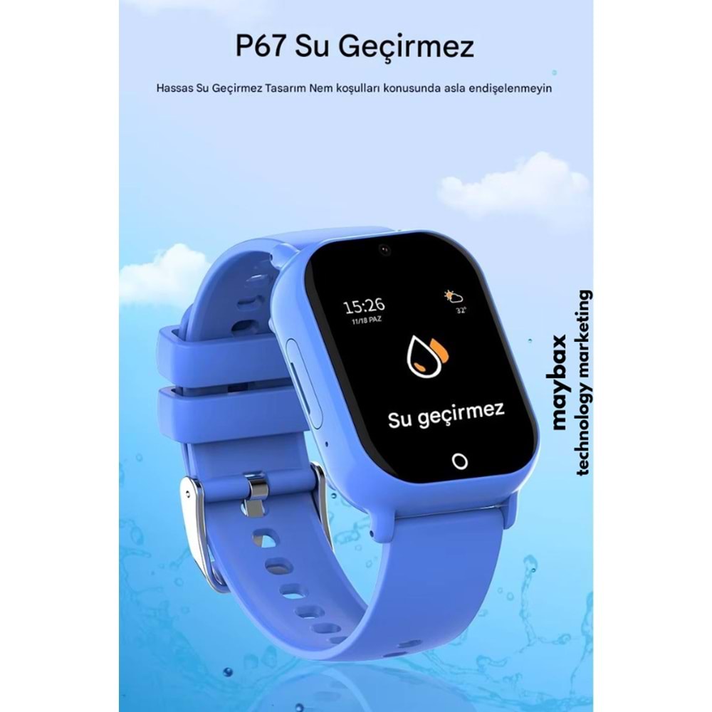 WONLEX KT01 SİM KARTLI 4G GPRS ÇOCUK AKILLI SAATİ