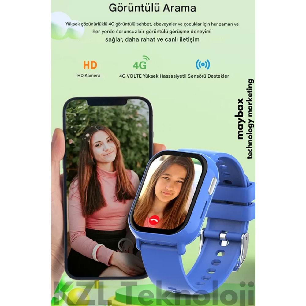 WONLEX KT01 SİM KARTLI 4G GPRS ÇOCUK AKILLI SAATİ