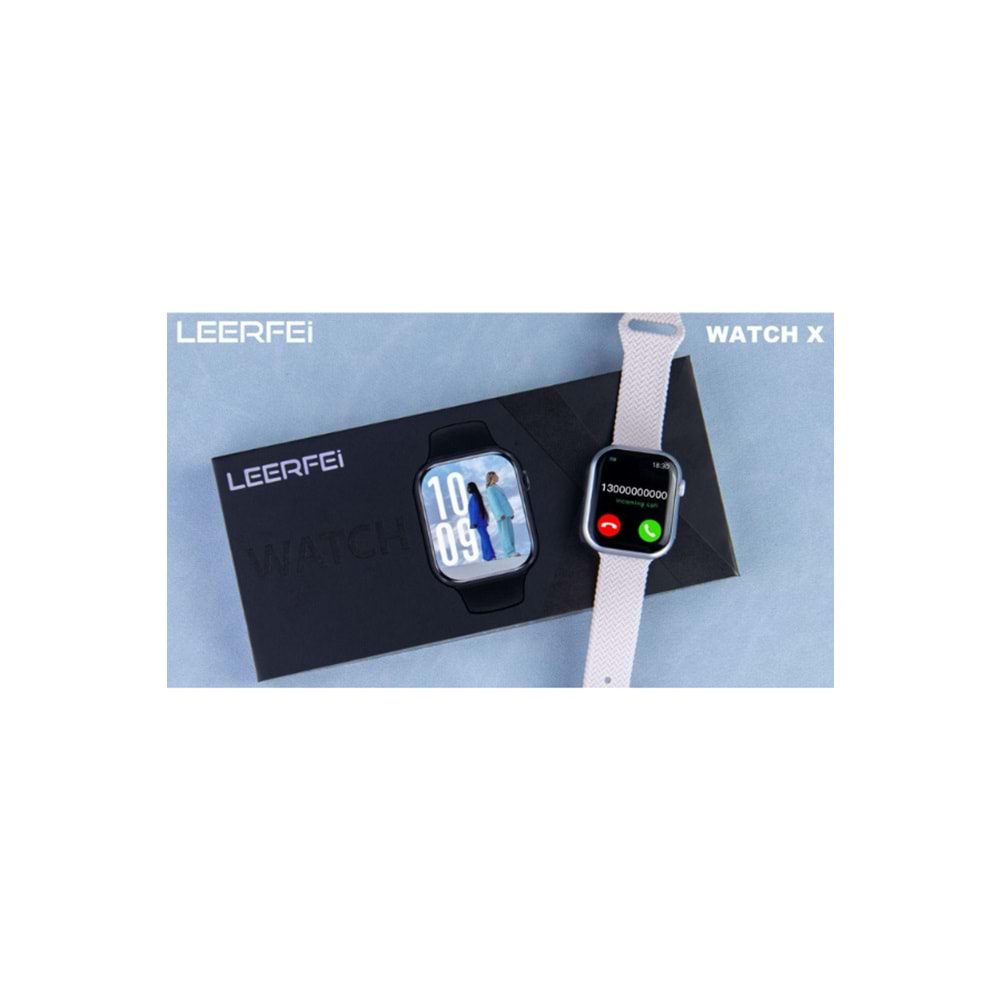 LF-WATCHX SİYAH KUTU AMOLED AKILLI SAAT