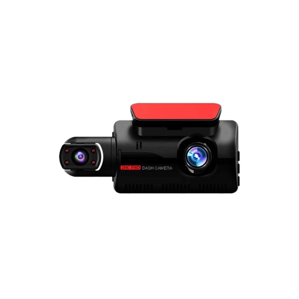 A68 ÇİFT LENS ARAÇ İÇİ DİKİZ GPRS DASHCAM Wİ-Fİ ARABA KAMERASI