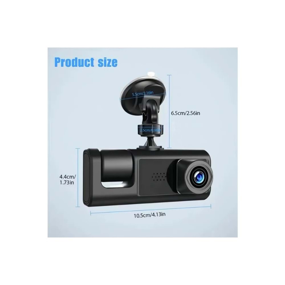 C309 ARAÇ İÇİ DİKİZ GPRS DASHCAM Wİ-Fİ ARABA KAMERASI
