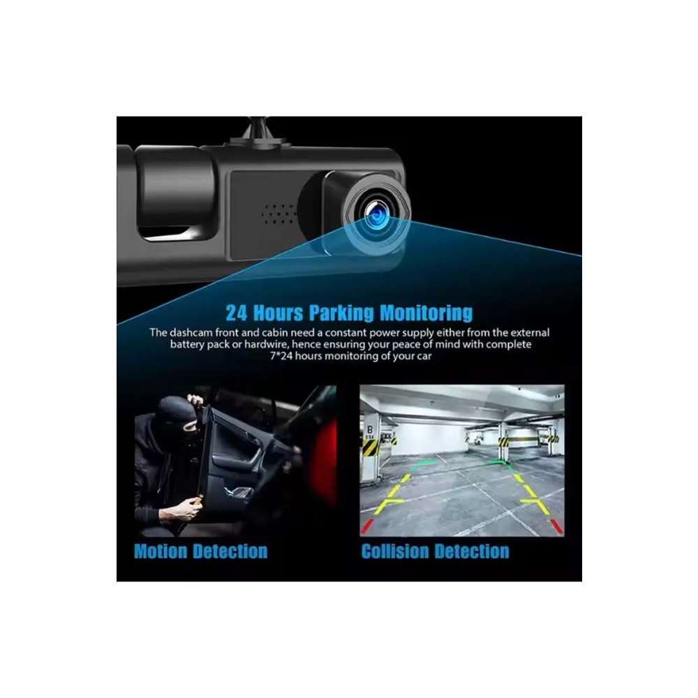 C309 ARAÇ İÇİ DİKİZ GPRS DASHCAM Wİ-Fİ ARABA KAMERASI