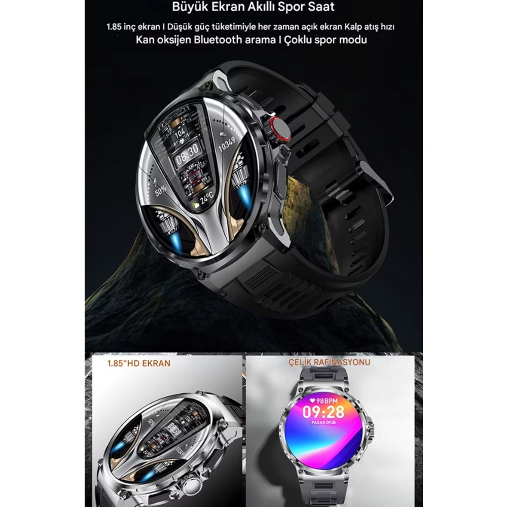 LEERFEİ SW-80 3 KORDON AMOLED AKILLI SAAT